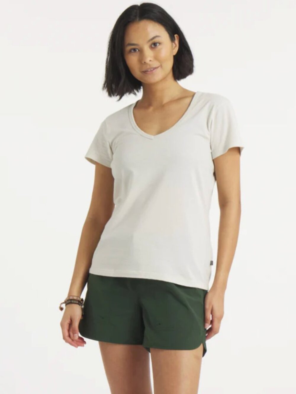 NWOT: PAKA Apparel Women's Essential V-Neck, Color: Bone, Size: XS (Never worn)